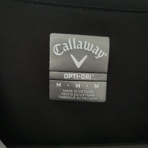 Callaway Men's Medium Black Golf Shirt - Picture 3 of 4